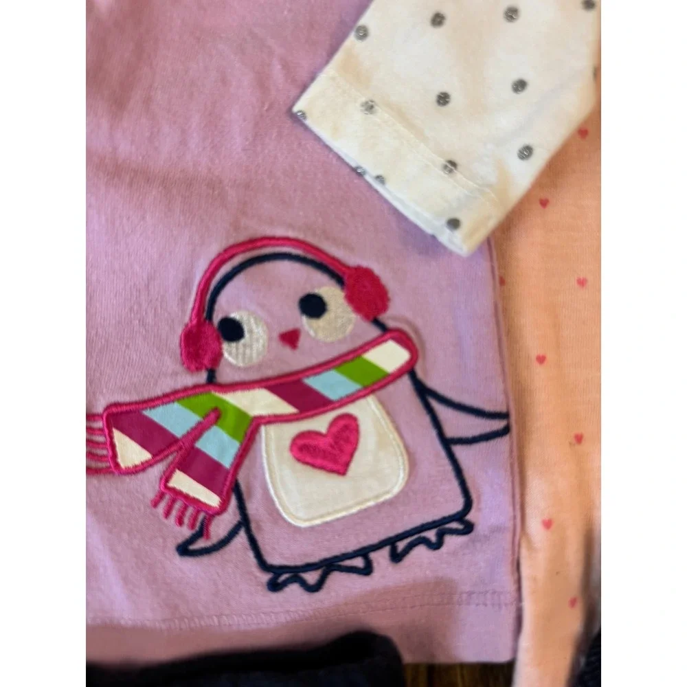 Baby Girl 3 Months Outfits Leggings Pants Shirts Long Sleeve Clothes Lot Penguin